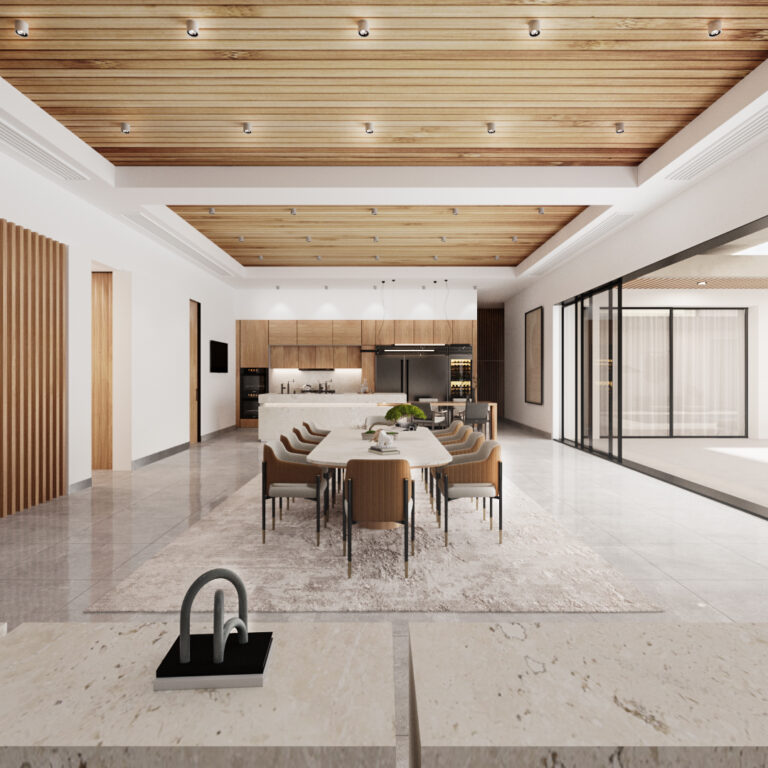 Cocina - Render de arquitectura - Varinia Vilchis Arquitecta en Queretaro